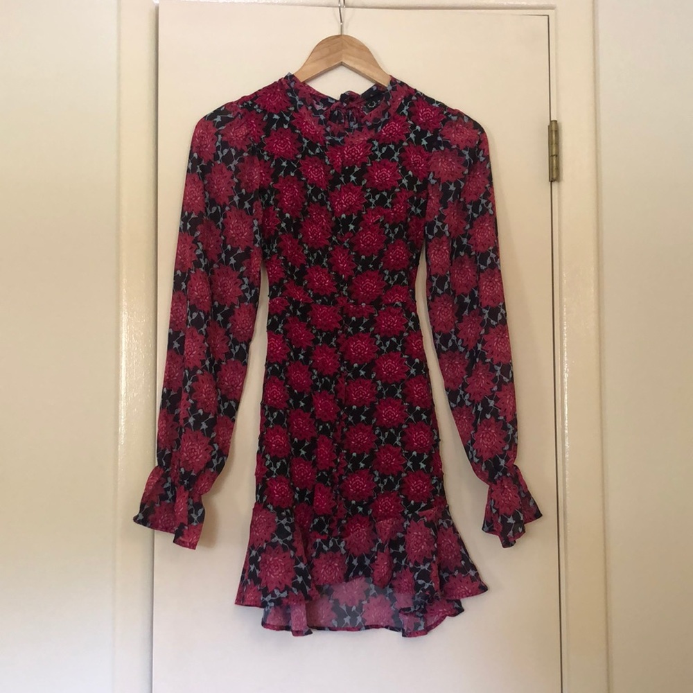 For Love and Lemons long sleeved backless dress
